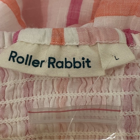 Roller Rabbit East Hampton Kirsten Midi Dress Striped Coral Pink - Picture 8 of 11